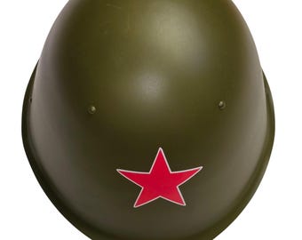 Original USSR Soviet Russian Soldier Combat Steel Helmet SSh68