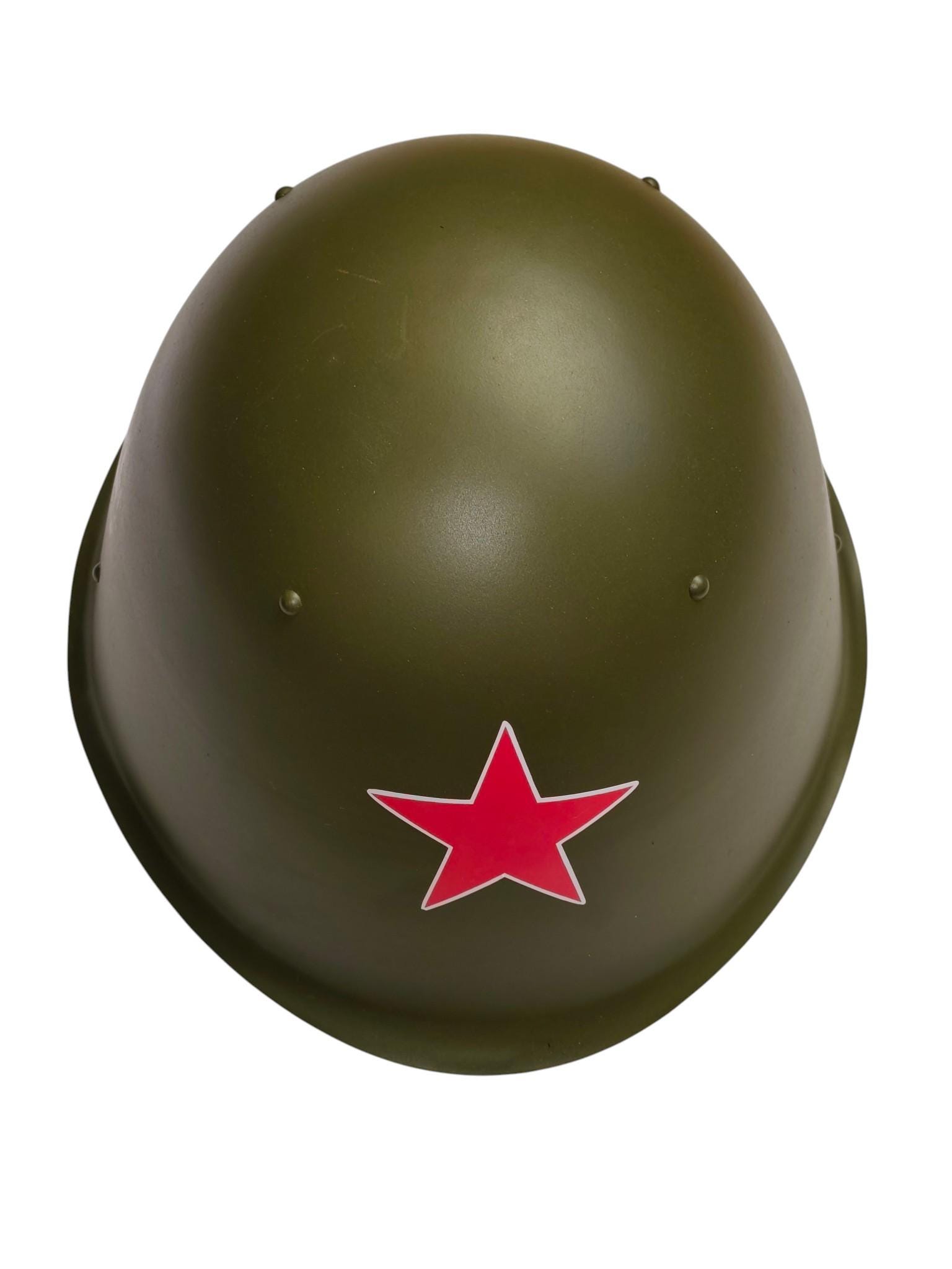 【ソ連軍】【ロシア軍】ヘルメット ssh-68？（サイズ2） Original USSR Soviet Russian Soldier Combat Steel Helmet SSh68