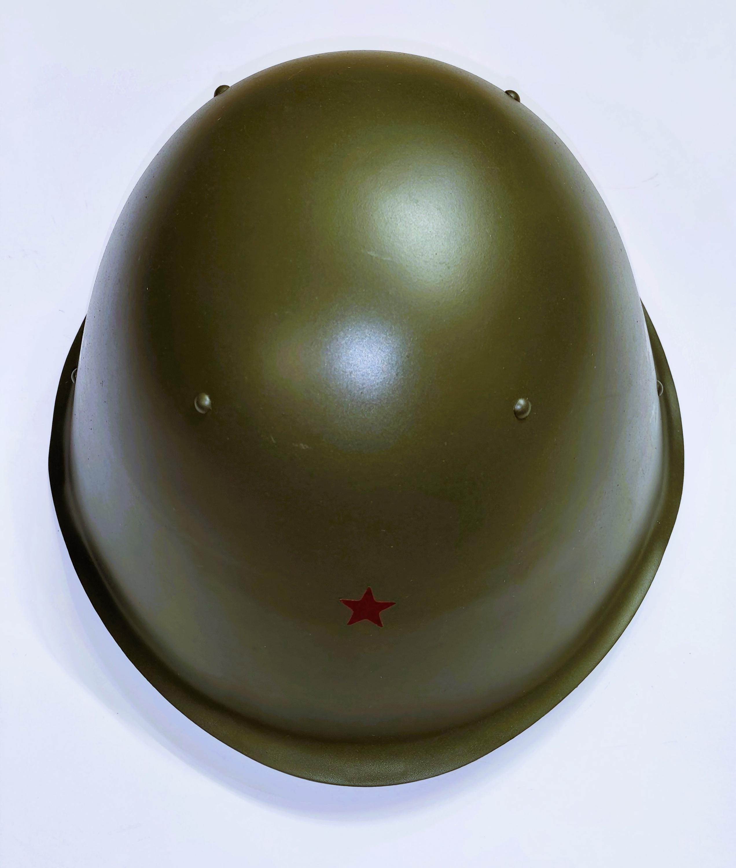Original USSR Soviet Russian Soldier Combat Steel Helmet SSh68
