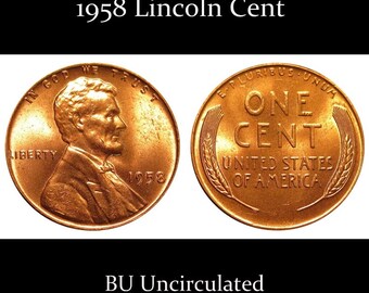 1958 Lincoln Cent coin no 6030