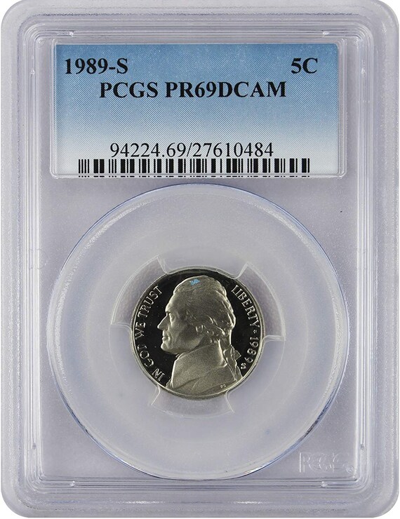 1987-S Jefferson Nickel PCGS PR70DCAM
