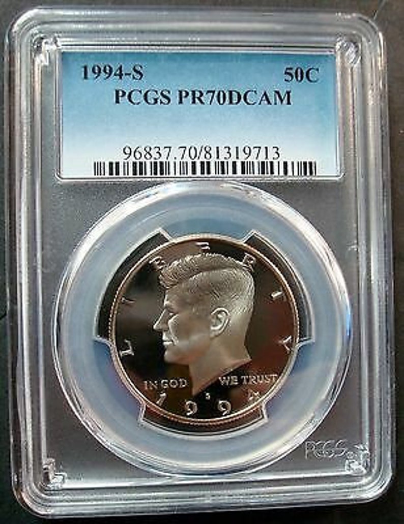 1989-S PCGS PR70DCAM Kennedy Half Dollar Presidential Label