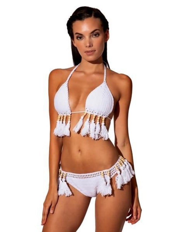 bikini with tassels