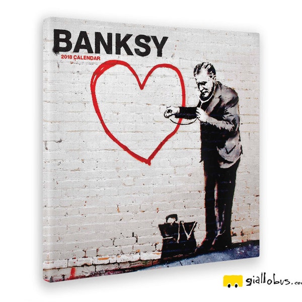 Peintures modernes - Banksy - Médecin cardiaque - YELLOW BUS