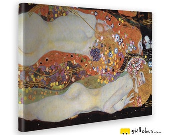 Gemälde auf Leinwand Leinwand - Gustav Klimt - Wasser Bische - GIALLO BUS