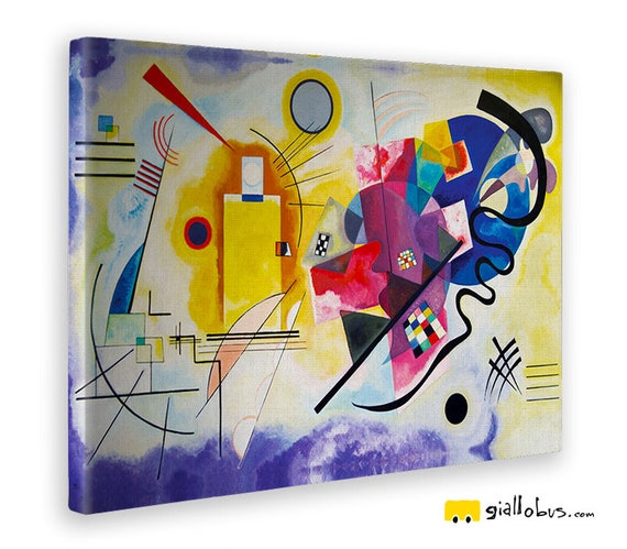 Quadri Astratti Kandinsky Giallo Rosso Blu Giallo Bus Etsy