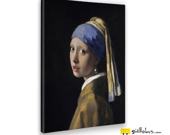 Quadri-Drucke auf Leinwand – Jan Vermeer – Mädchen mit Turban – GELBER BUS