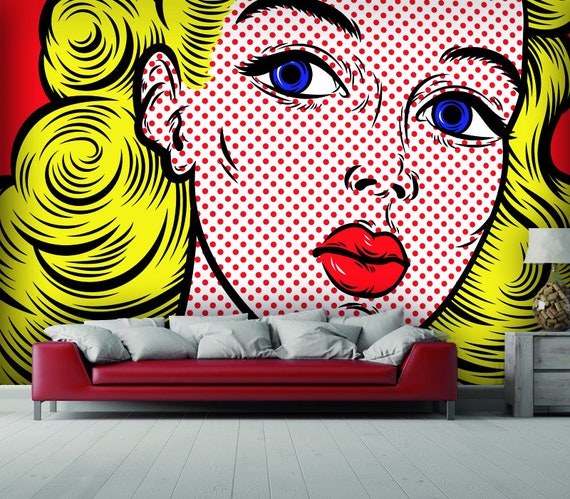Gratuit Images Auto Adhesif Papier Peint Pop Art Blonde Yellow Bus Etsy le plus cool par