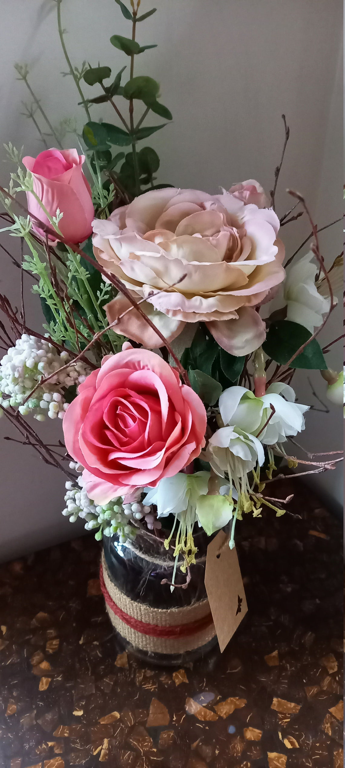 Artificial Flower Jar Etsy