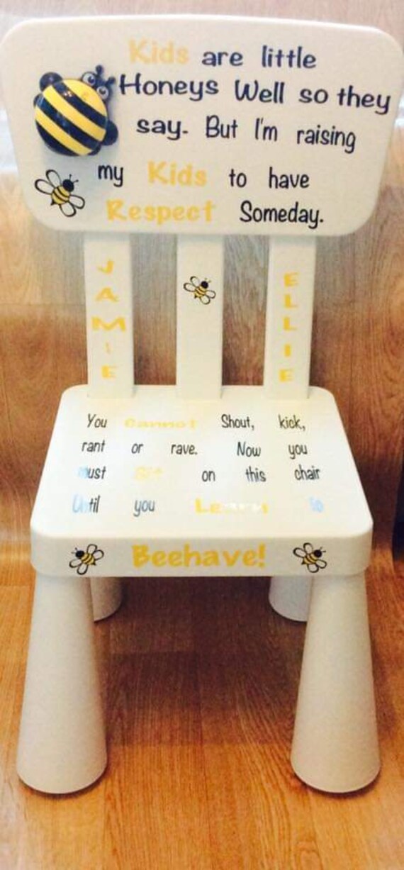 personalised kids chair