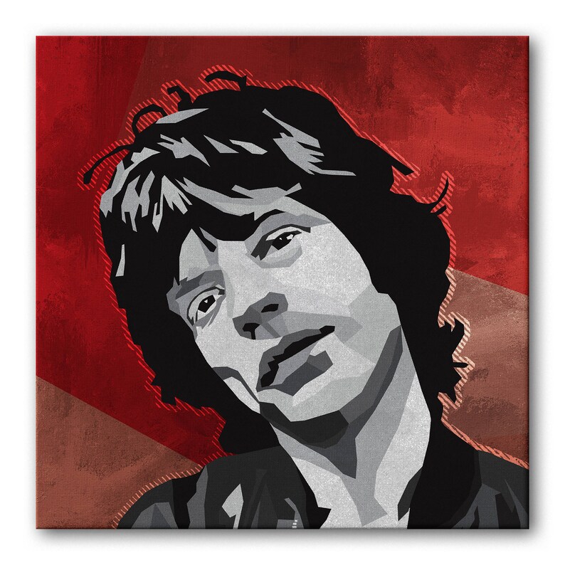 Mick Jagger Rolling Stones Canvas Wall Art Pop Art Rock Etsy