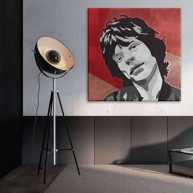 Mick Jagger Rolling Stones Canvas Wall Art Pop Art Rock Etsy