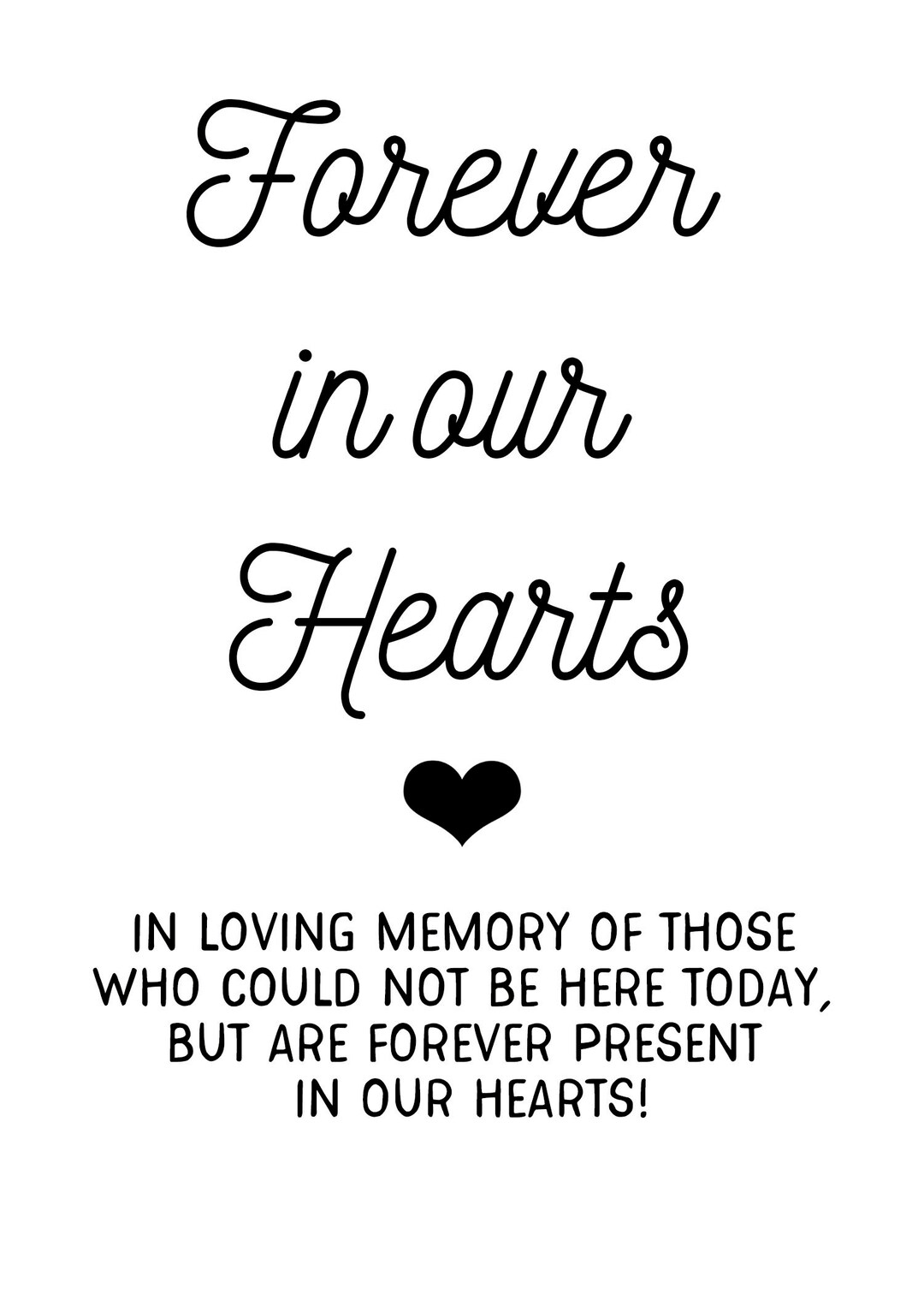 In Loving Memory Downloadable File - Etsy
