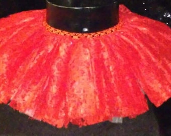 Short Double-Layer, Lace Infant - Toddler TuTu skirt. RED