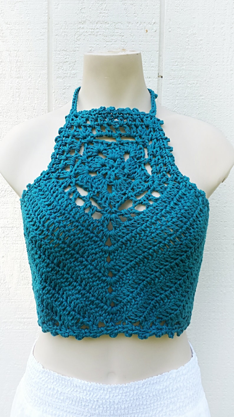 crochet pdf pattern Sand Dollar Crop Top