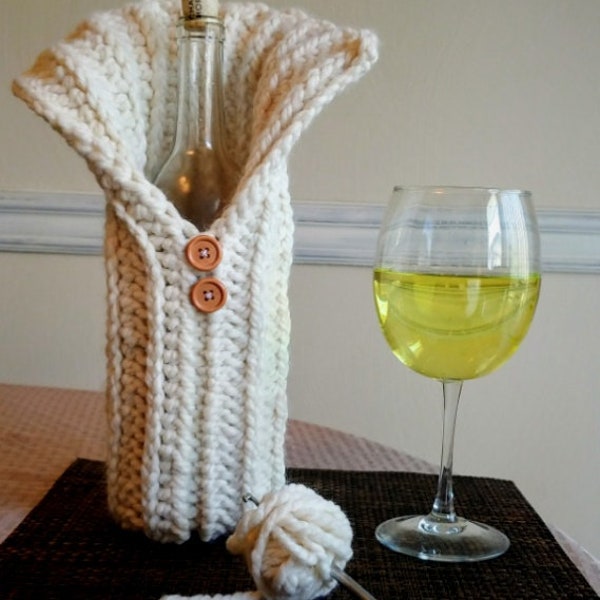 Wine Bottle Cozy Crochet Pattern