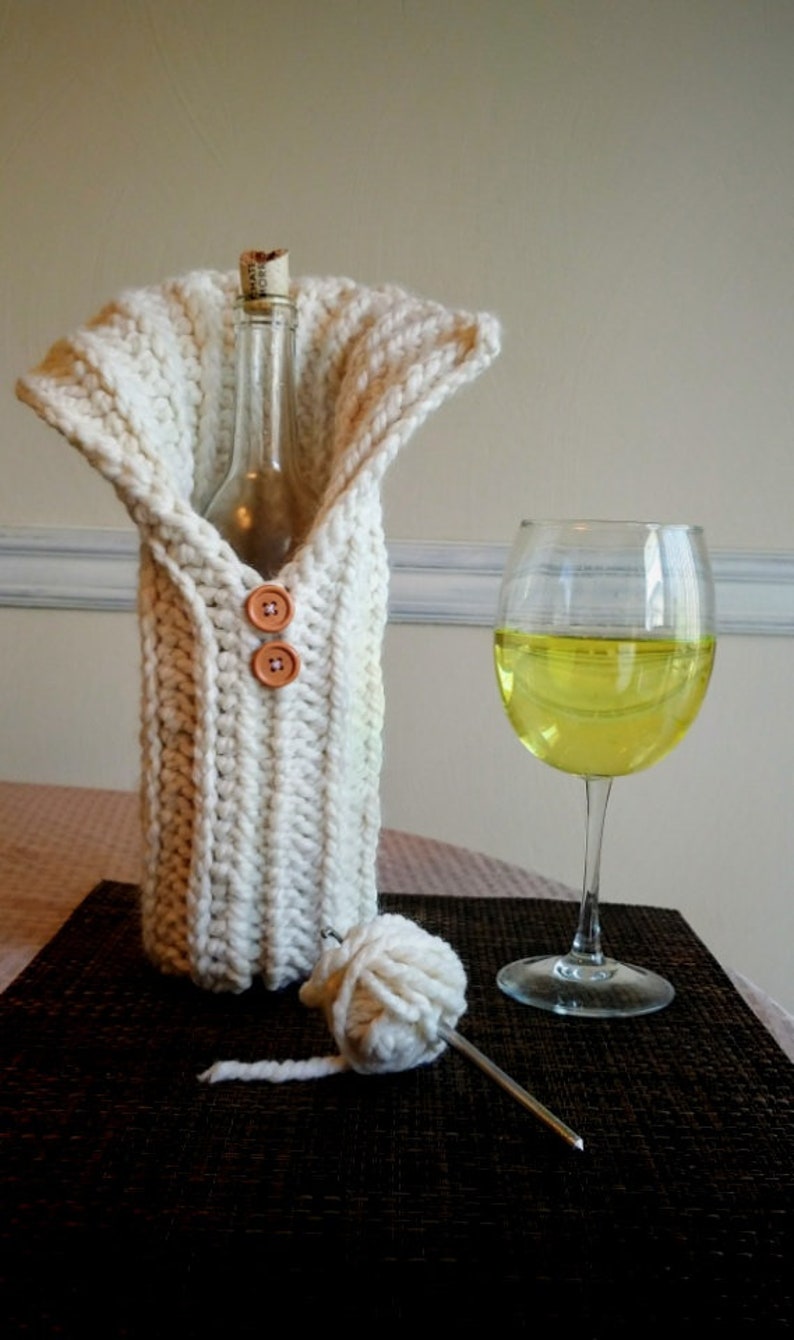 Wine Bottle Cozy Crochet Pattern image 1