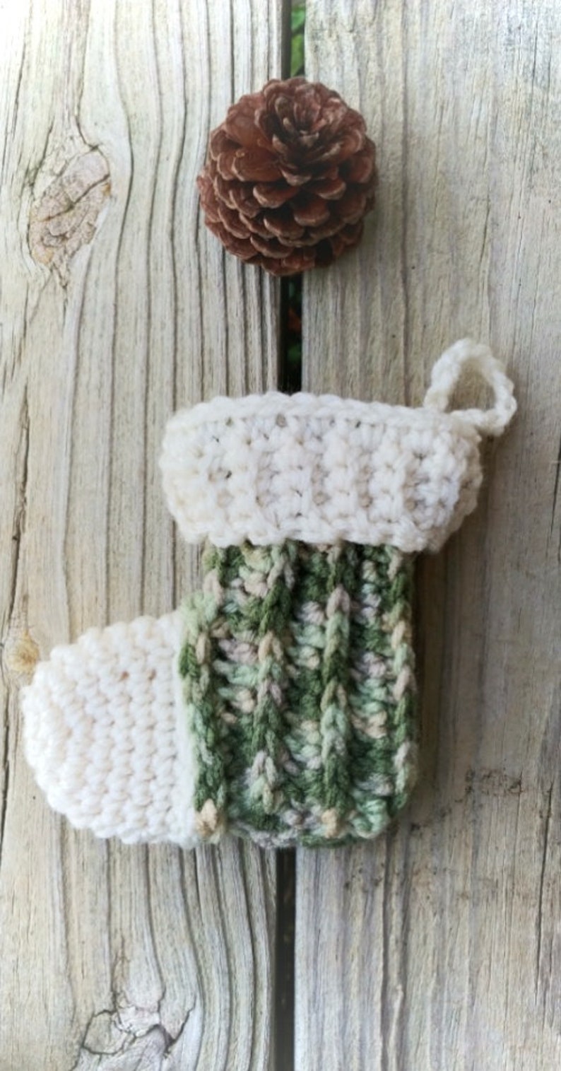 Christmas Stocking Gift Card Holder Crochet Pattern ornament Etsy