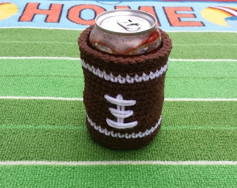 Football Can Cozy Crochet Pattern