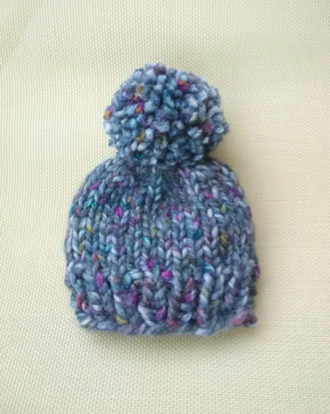 Chunky Knit Baby Hat in Four Sizes - PDF Pattern - Digital Instant ...