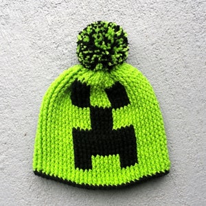 Video game Creeper hat Crochet pattern