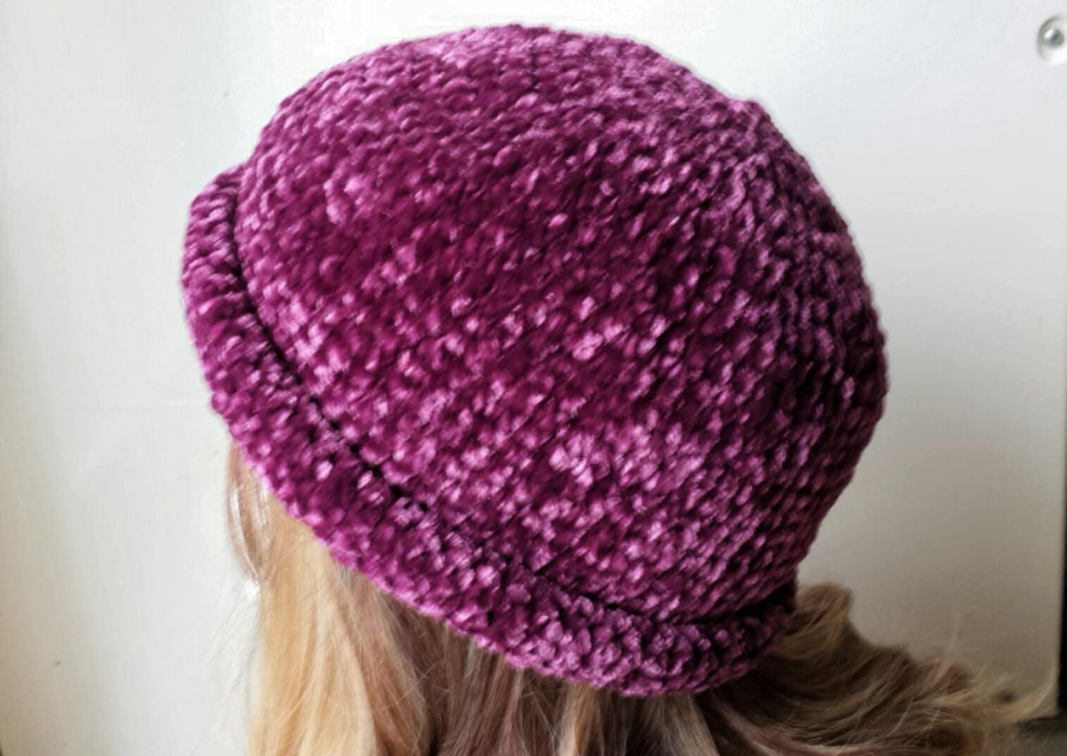 Very Velvet Rolled Brim Hat (crochet Pattern) - Etsy