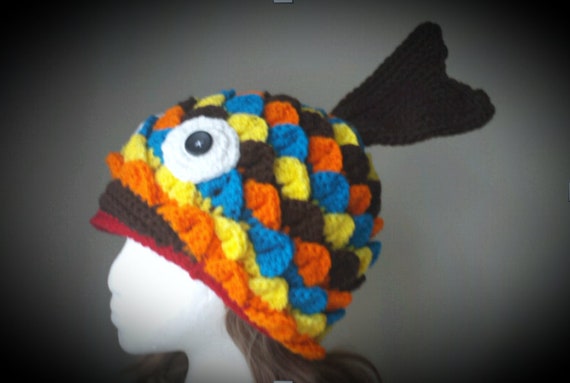 fish scale hat