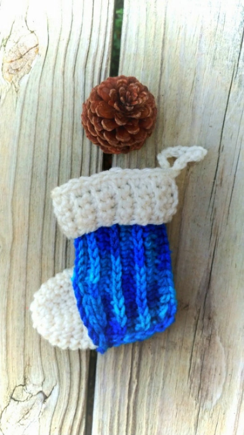 Christmas Stocking Gift Card Holder Crochet Pattern ornament Etsy