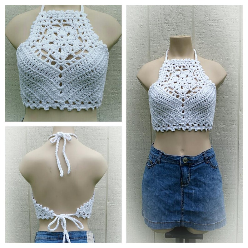 crochet pdf pattern Sand Dollar Crop Top