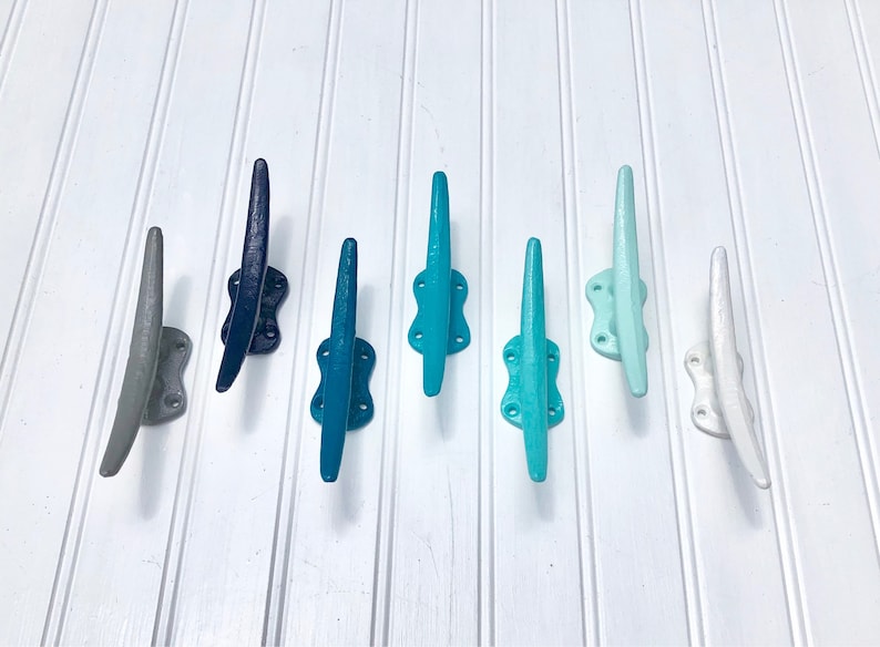 Boat Cleat - Beach Decor - Lake House Decor - Nautical Hook - Nursery Hook - Coastal Decor - Boat Tie Down - Drawer Pull - Curtain Tie Back image 3
