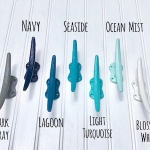 Boat Cleat - Beach Decor - Lake House Decor - Nautical Hook - Nursery Hook - Coastal Decor - Boat Tie Down - Drawer Pull - Curtain Tie Back image 2