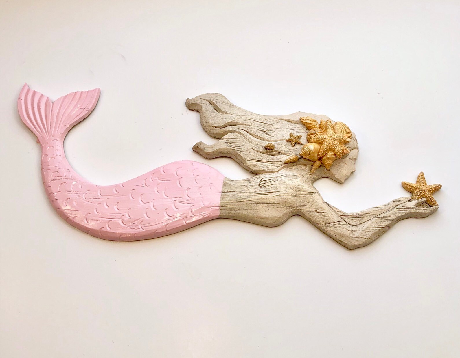 Sirena pared decoración de la playa decoración de la sirena de | Etsy