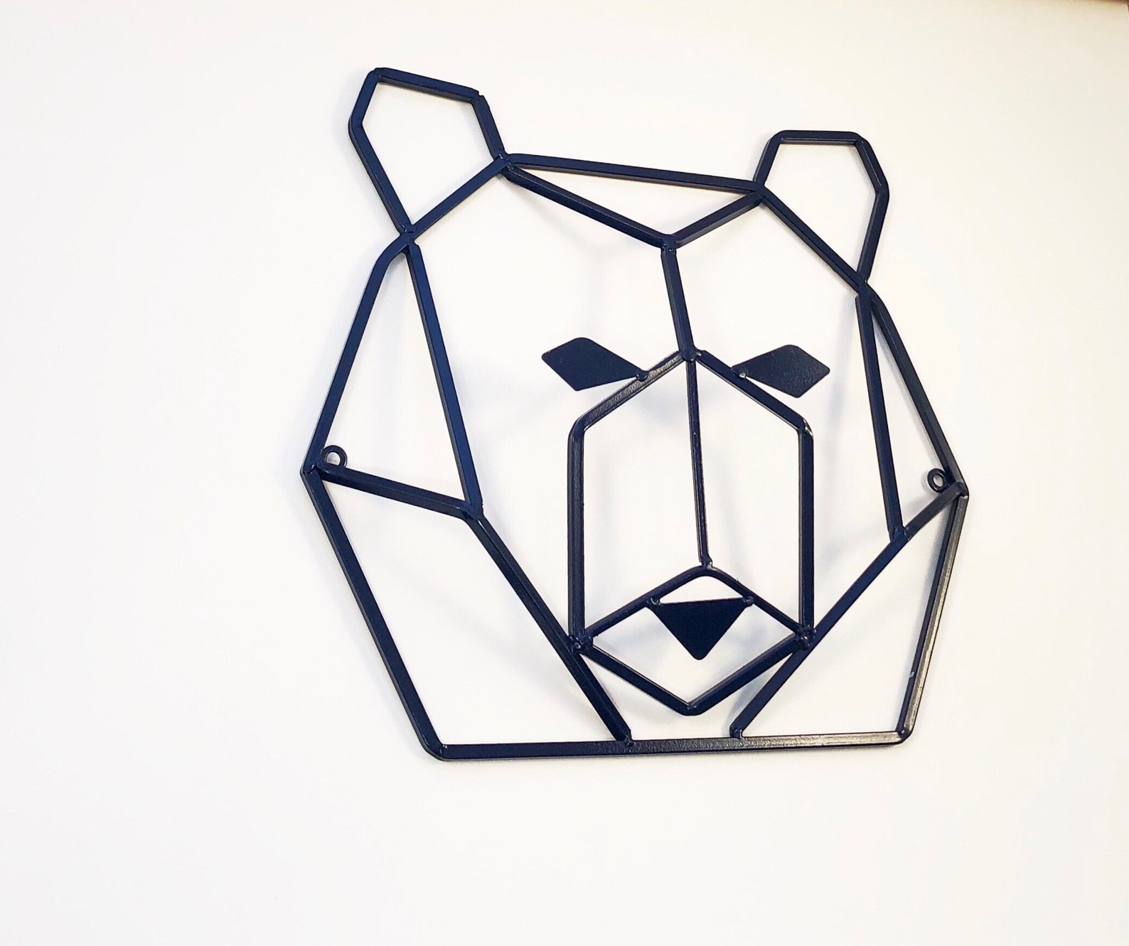 Geometric Bear Bear Wall Decor Woodland Animals Nursery Etsy