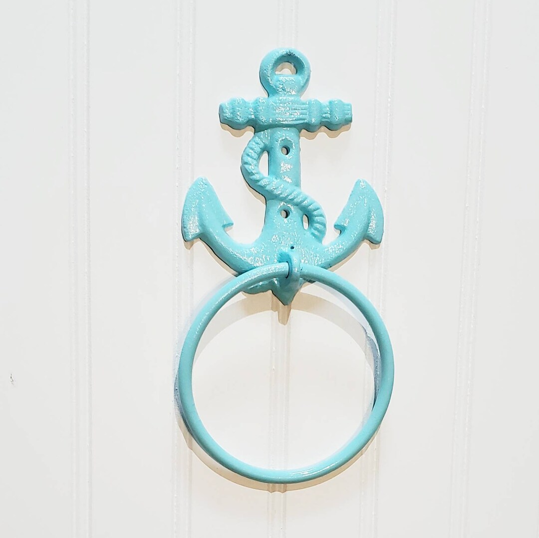 Towel Ring Hand Towel Holder Towel Rack Bathroom Decor Nautical Towel