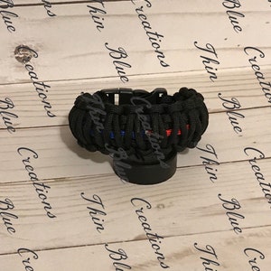 Thin Blue Line/Red Line Paracord Bracelet image 2