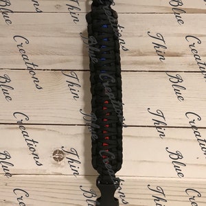 Thin Blue Line/Red Line Paracord Bracelet image 1