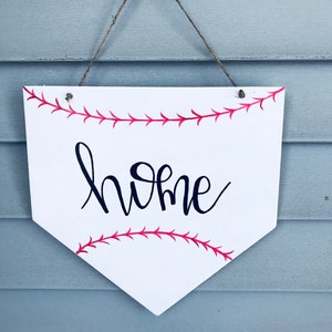 Home Plate | Home Sign | Baseball | Wooden Sign