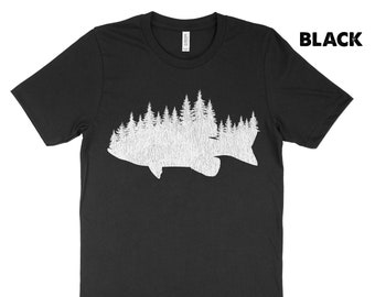 Bass Fishing Shirt , Bass Fishing , Largemouth Bass , Fisherman Shirt , Bass Shirt , Fishing Apparel , Bass Fishing Tshirt , Fishing Lover