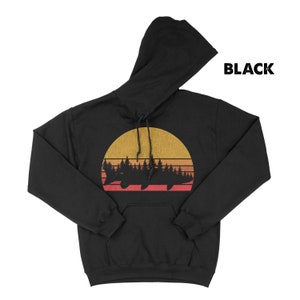 Musky Hoodie - Pine Forest Fish Graphic, Soft and Warm