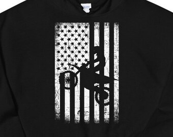 Motocross Hoodie - Weich, Warm mit Fronttasche