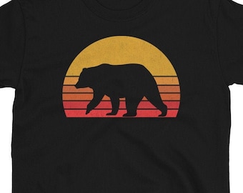 Camiseta de caza de osos, estampado para amantes de la naturaleza (Unisex S-XXL)