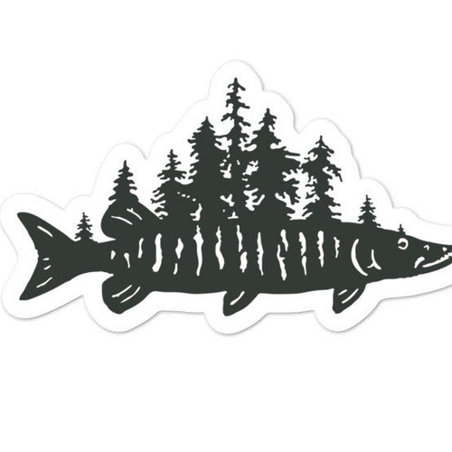 MONO COUNTY THE CALIFORNIA FOREST ROAD TO HAPPINESS LOGO DIE CUT FISHING STICKER 