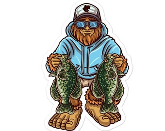 Crappie Decal , Crappie Sticker , Panfish Sticker , Fishing Sticker , Fishing Decal , Crappie Fishing , Crappie Gifts , Panfish Gifts