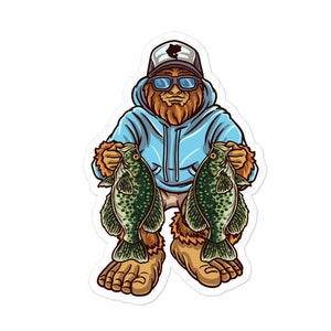 Crappie Decal , Crappie Sticker , Panfish Sticker , Fishing Sticker , Fishing Decal , Crappie Fishing , Crappie Gifts , Panfish Gifts