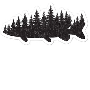 autocollant grand brochet | autocollant de brochet | Autocollants de pêche | Stickers pêcheur | autocollant de pêche | Cadeau grand brochet