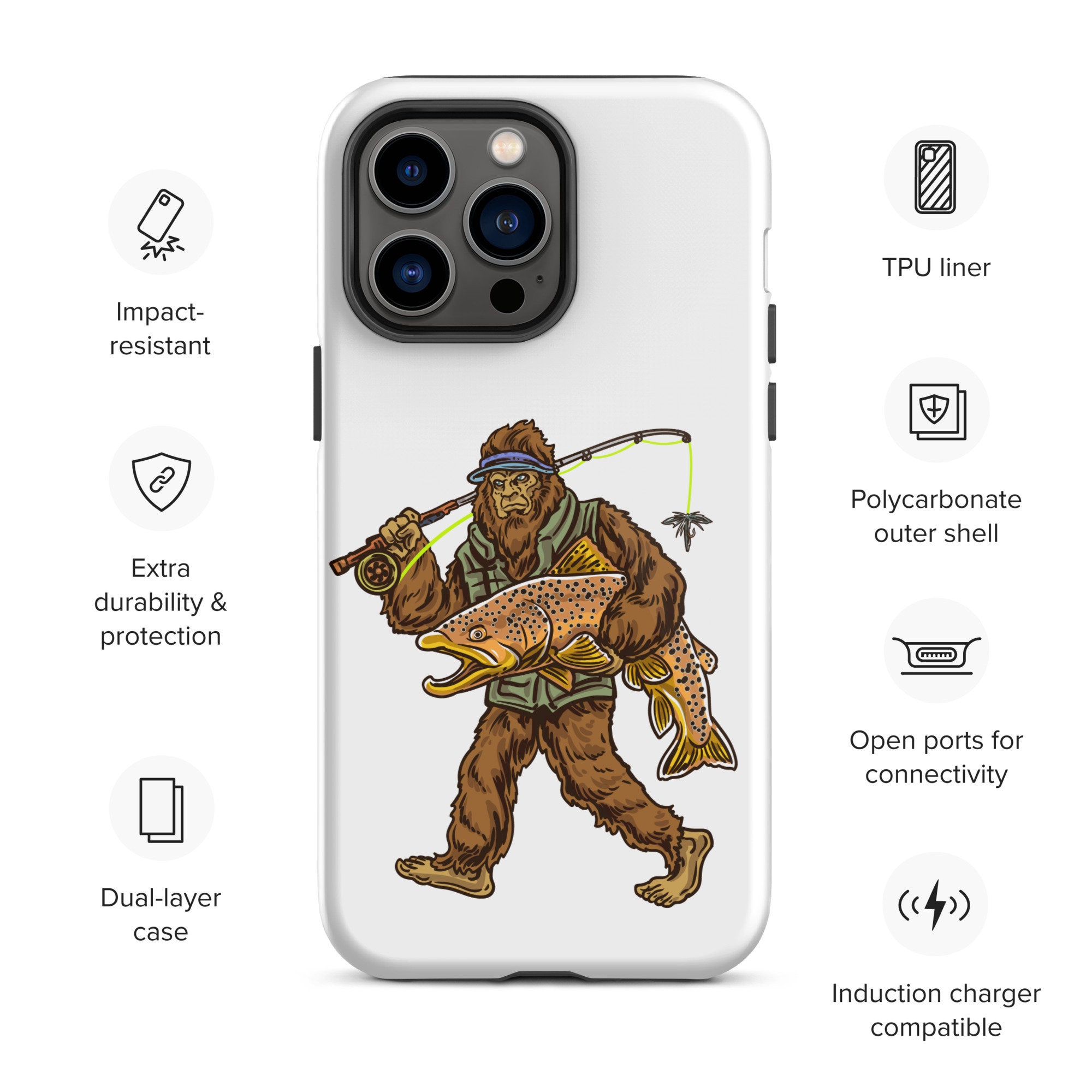  iPhone 11 Pro I'm Hooked On - Fisher Fisherman Largemouth Bass  Fishing Case : Cell Phones & Accessories