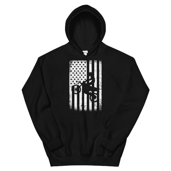 Motocross Hoodie - Soft, Warm with Front Pocket