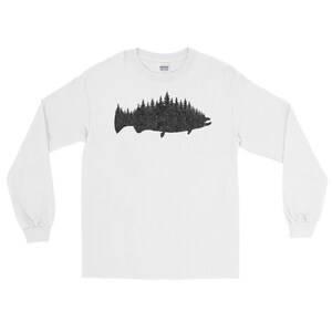 Salmon Treeline Shirt , Salmon Fishing , Salmon Fisherman , King Salmon , Coho Salmon , Trout Fisherman , Salmon Fisherman Gift , Salmon
