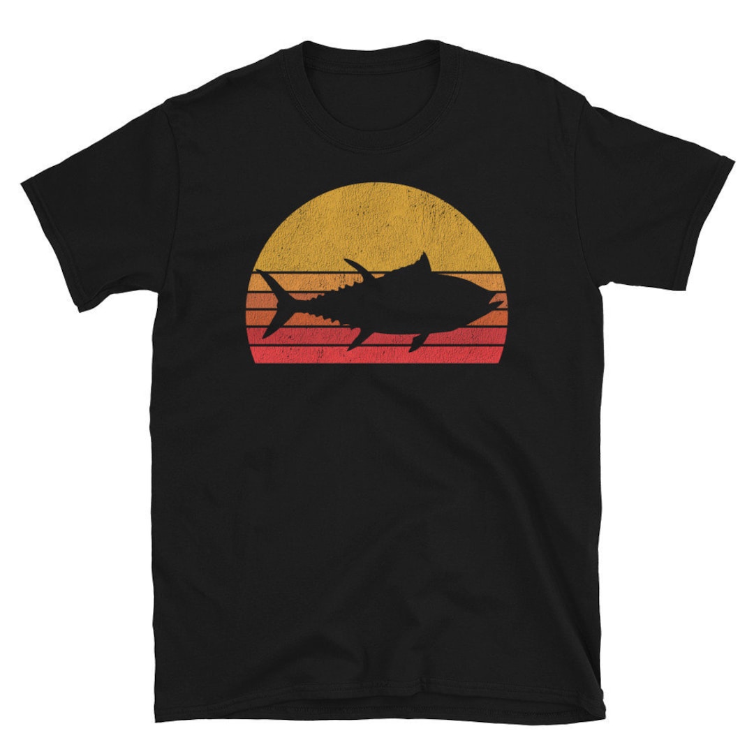 Retro Tuna Fishing Tshirt Yellowfin Tuna Tshirt Tuna Etsy