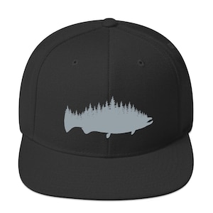 Salmon Fishing Hat , Salmon Snapback Hat , Salmon Fishing , Salmon Fisherman , Coho Salmon Hat , King Salmon Hat , Mens Fishing Gifts